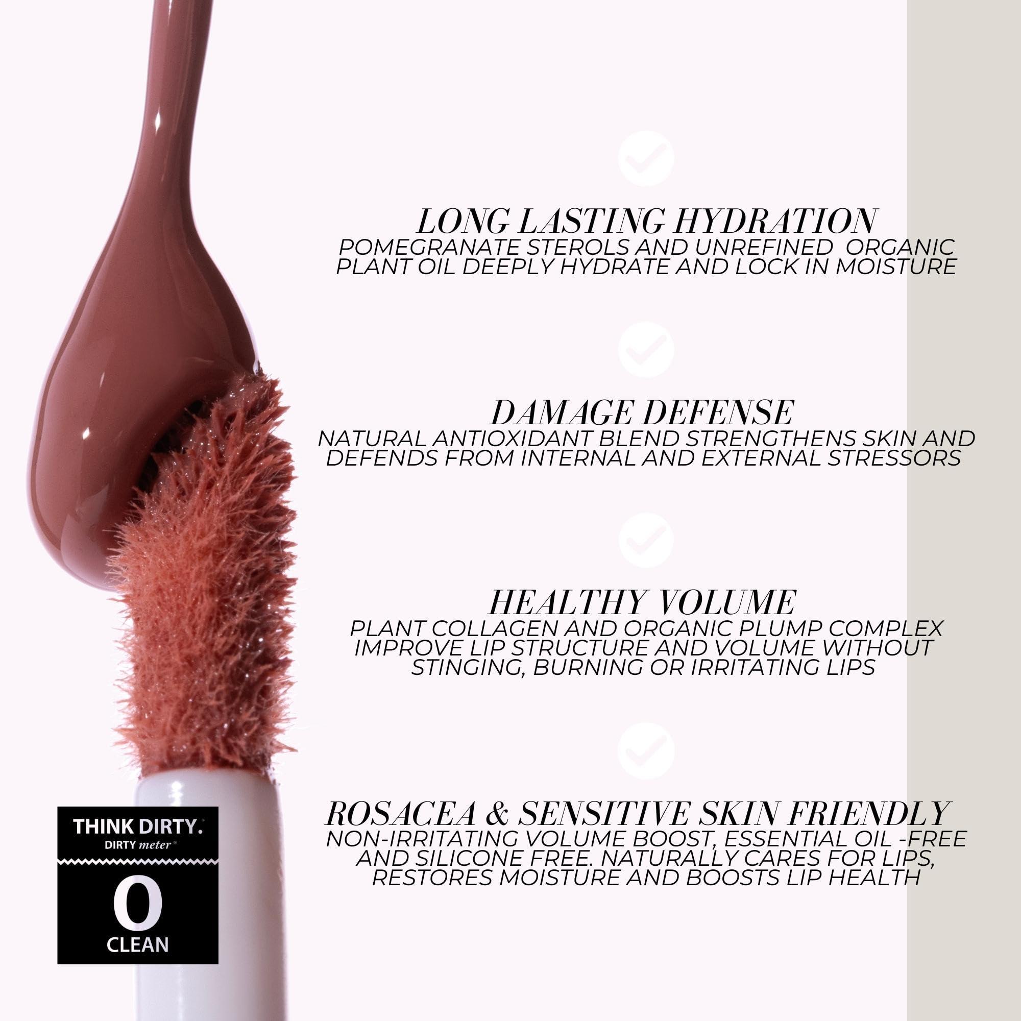 FITGLOW FITGLOW Beauty - Lip Color Serum | Vegan, Woman-Owned Clean Beauty (Nudie - Pink Nude)