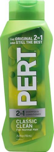 PERT PLUS PERT 2 in 1 Complete Clean Shampoo and Conditioner - Mens Shampoo for Daily Use - Hair Conditioner for Men - Removes Dirt, Oil, and Build Up - 25.4 oz