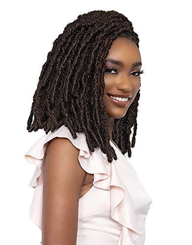 Janet Collection Janet Collection Crochet Braids Nala Tress 3X POETRY BOB LOCS 10" 12" 14" (BUTTERFLY LOCS SERIES) (4)