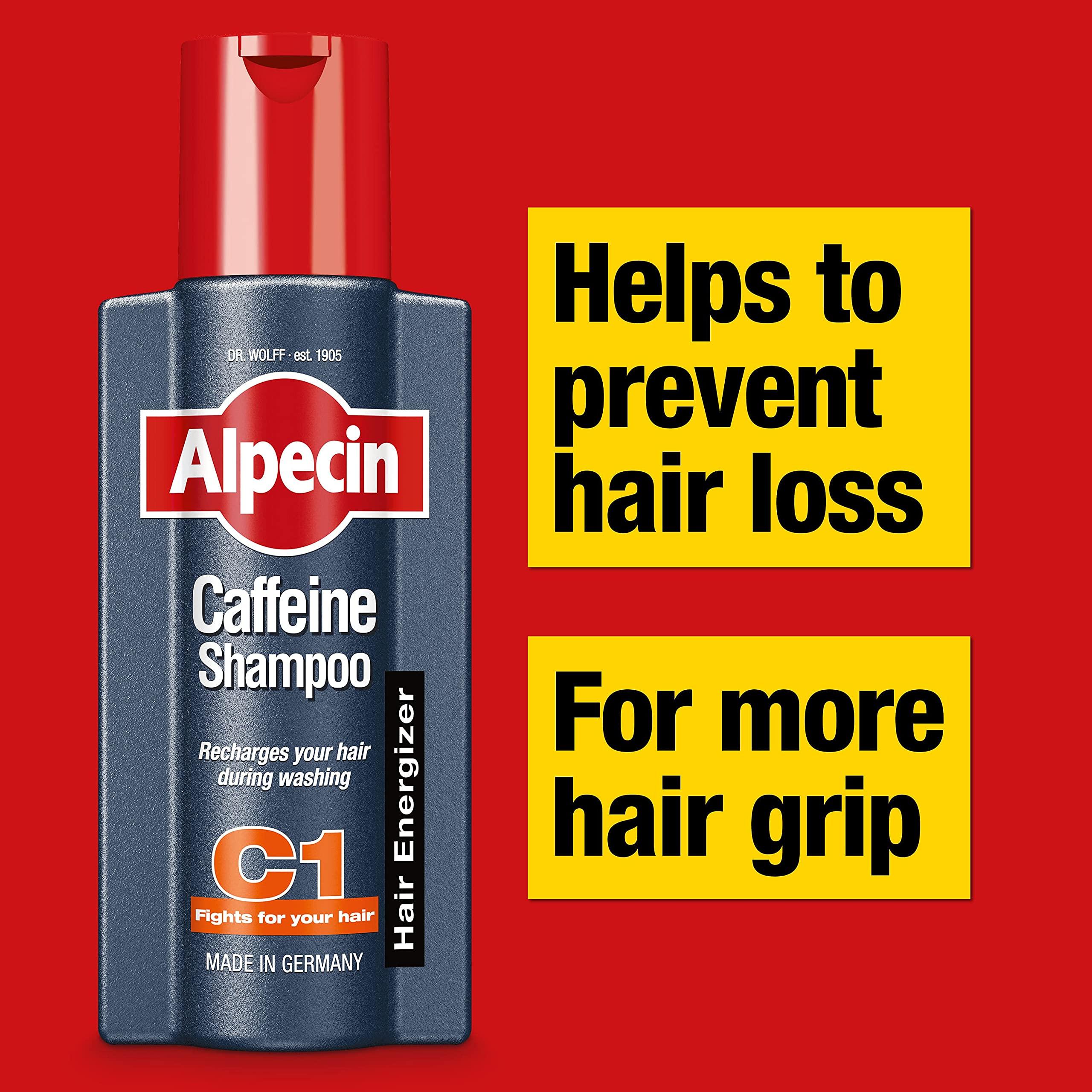 Alpecin Alpecin Caffeine Shampoo C1, 3 x 250 ml - For natural hair growth