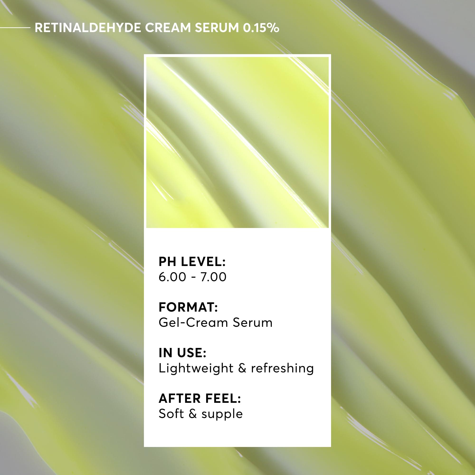 Naturium Naturium Retinaldehyde Cream Serum 0.10%, Advanced Anti-Aging & Smoothing Potent Face & Skin Care, 1.7 oz