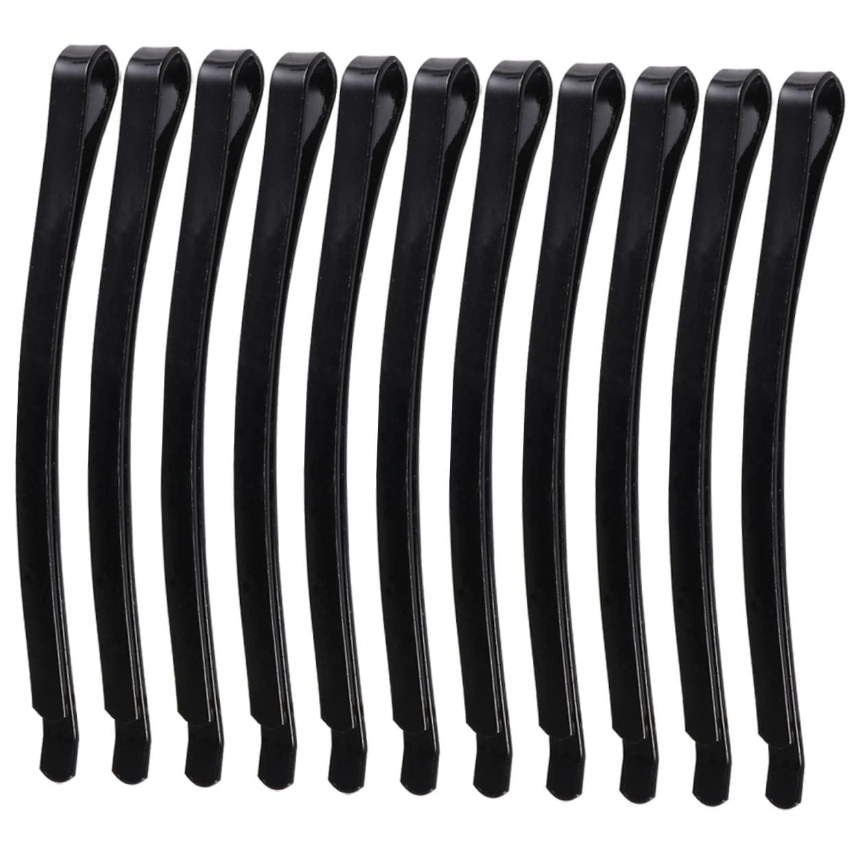 NOLITOY NOLITOY 100 Pcs Side Clip Hair Clip Black Hair Pin Rhinestone Hair Barrettes Fancy Hair Clips Hair Accessory Materials Roller Letter Hair Pins Accessories Black Slides Chiffon Bridal Metal