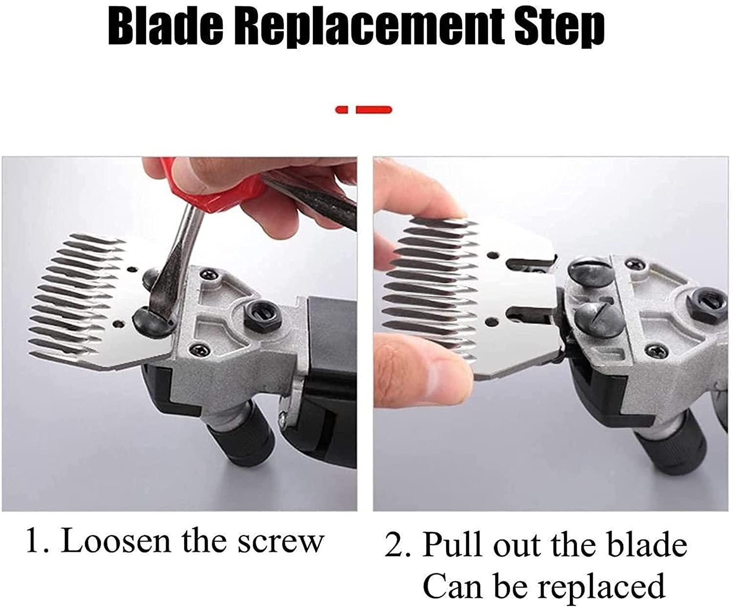 GagalU GagalU Portable 1200W 110V/220V 6 Speed Speed Electric Sheep Goat Shearing Machine Clipper Farm Shears Cutter Wool Scissor Cut Machine Portable