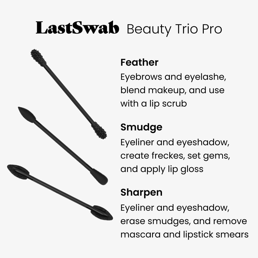 LastSwab LastSwab® Reusable Cotton Swabs for Gentle & Eco-Friendly Beauty Routines - The Sustainable Alternative to Single-Use Q Tips - Zero Waste & Easy to Clean - Comes with a Travel Case Holder with Mirror