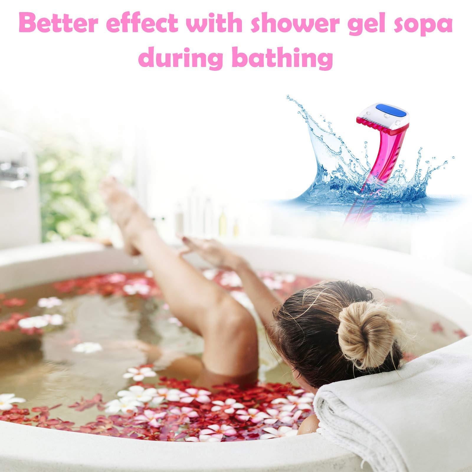 Honoson Honoson 12 Pcs Disposable Bikini Razors for Women Bikini Line Trimmer Shaver Small T Type Razor Durable Travel Accessories Pubic Hair Removal Beauty for Body Cosmetic Tool(Dark Blue, Rosy, Dark Pink)