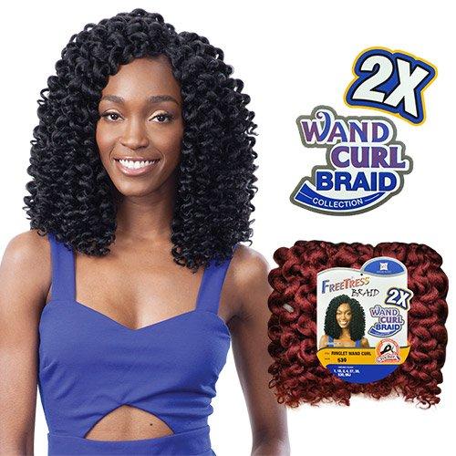 2x wand outlet curl crochet hair