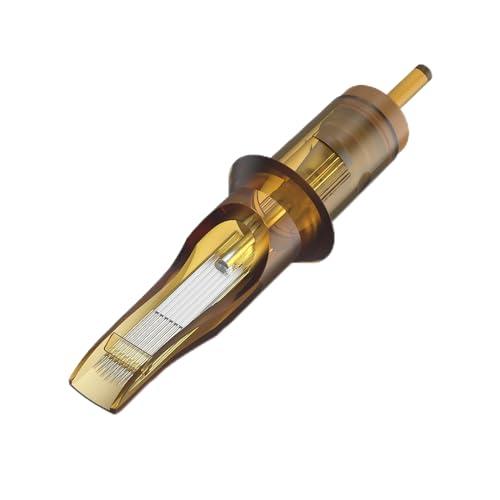 RHEIN RHEIN Tattoo Cartridge Needles 20pcs 9RM #12 Standard 9 Round Magnum Needle Diameter 0.35mm, 3.5mm M-Taper for Tattoo Artists & Beginners Open Tips EN02-20-OF1209RM