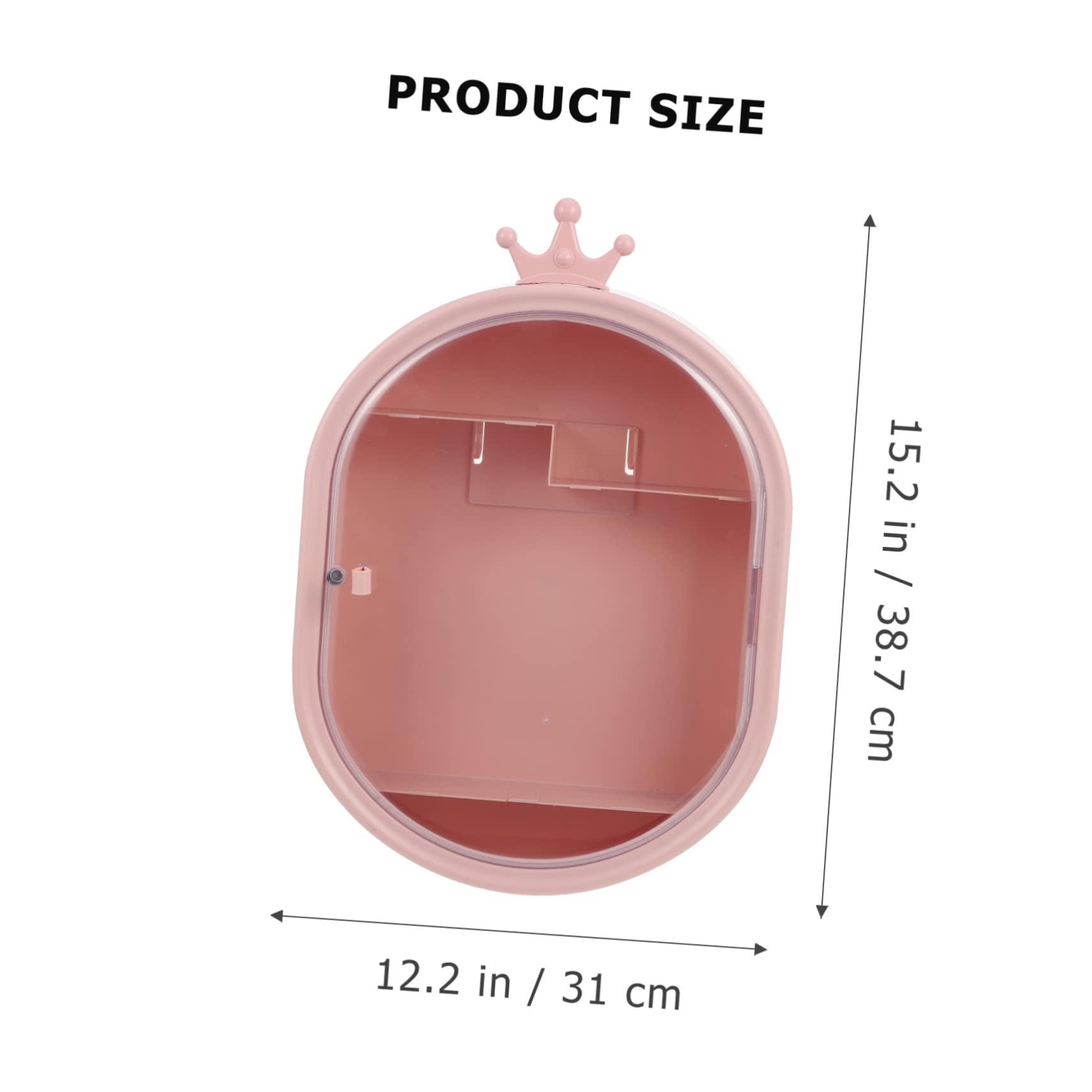 HONMEET HONMEET Space-Saving Wall Mount Makeup Organizer Rust-Proof Plastic Bathroom Cosmetic Storage