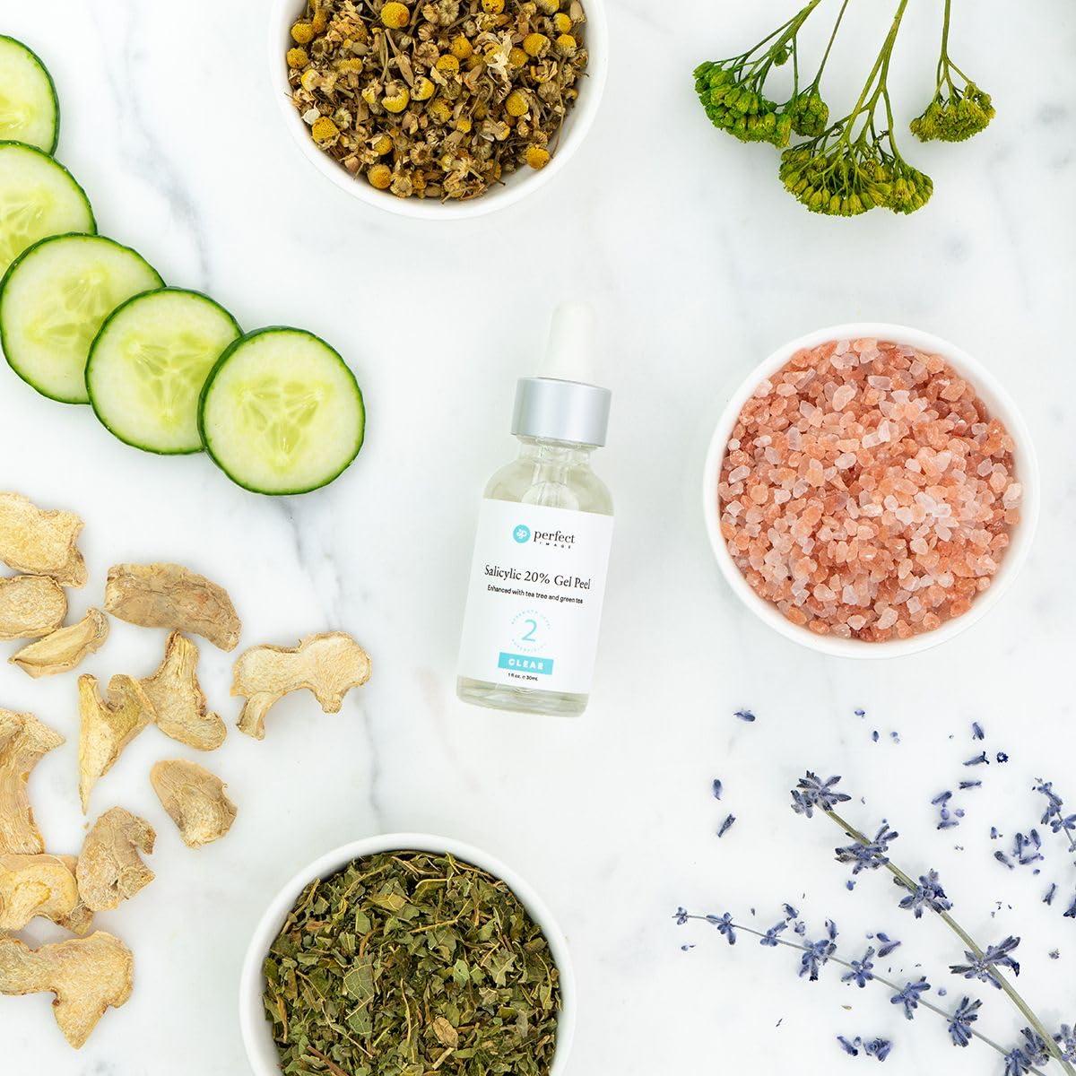 Perfect Image Salicylic Gel Chemical Peel - Enhanced with Green Tea Extract and Tea Tree Oil (20% Strength)