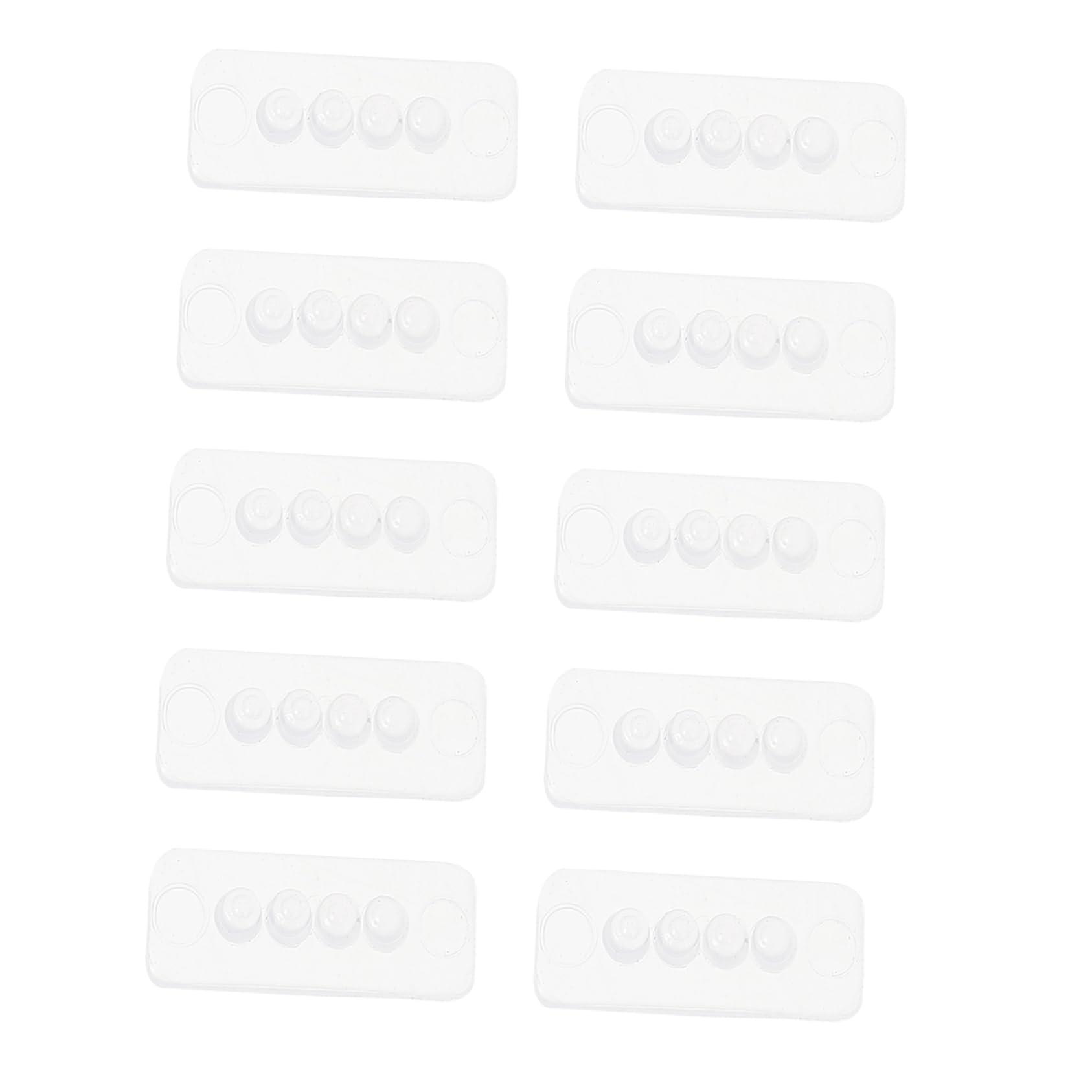 NOLITOY NOLITOY 100 Pcs Anti- Slip Hair Clip Anti-slip Strips Hair Clip Bulk Hair Clips Transparent