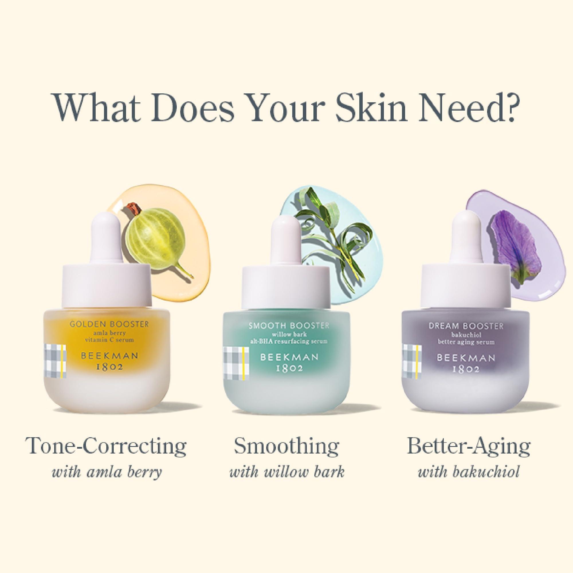 Beekman 1802 Beekman 1802 Golden Booster Amla Berry Face Serum - Fragrance Free - 1 fl oz - Plant-Based Vitamin C Alternative - Good for Sensitive Skin - Cruelty Free