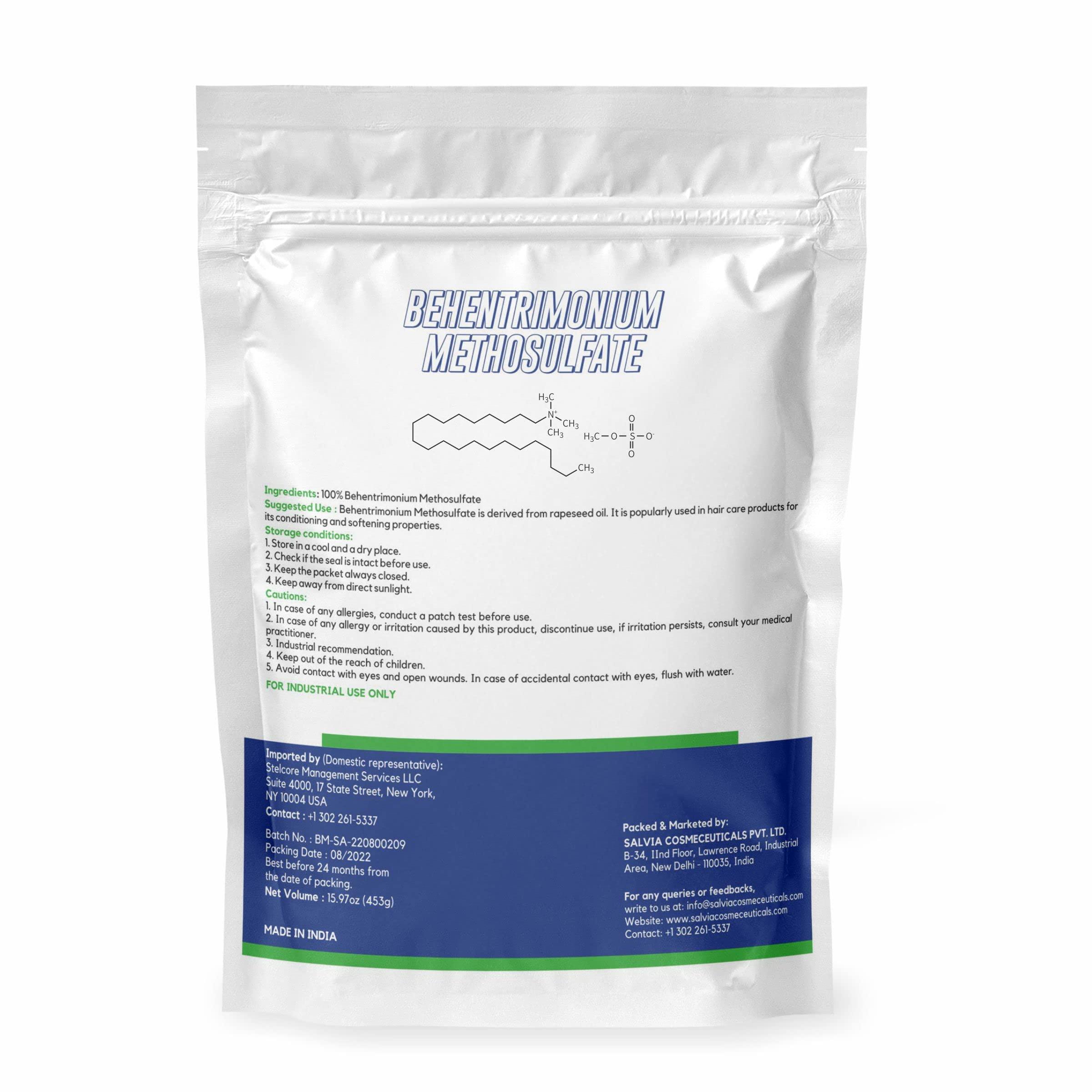 MYOC MYOC BTMS (Behentrimonium Methosulfate)- 15.97 oz, Pure Cosmetic Grade Raw Material Conditioning Emulsifier for DIY Creams, Lotions, Shampoo & Conditioner- Pack of 2