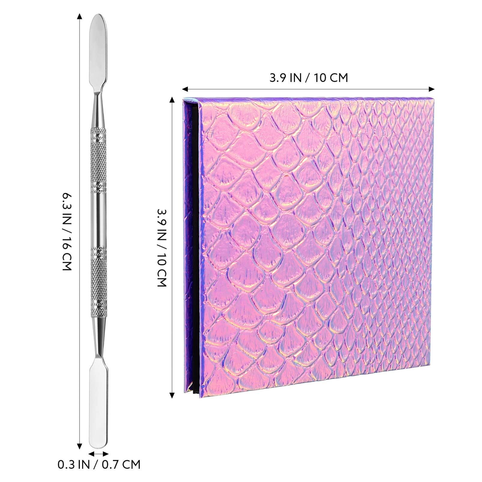 Beaupretty Beaupretty Empty Magnetic Palette Makeup Eyeshadow Palette with Round Metal Pans and Depotting Spatula Set for Eyeshadow Lipstick As Shown