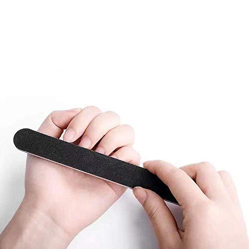 MISS FIRE 10PCS Professional Nail File Set, Nail Files & Buffers, Double Sided Emery Board (100/180 Grit) - Nail Buffering Files for Home and Salon Use, Professional Nail Files for Acrylic False Nails