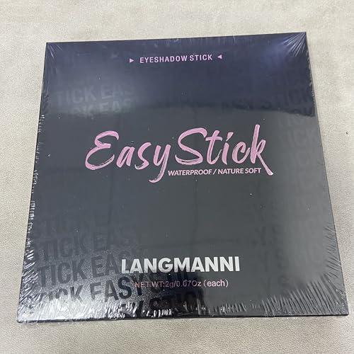 LANGMANNI LANGMANNI Eyeshadow Stick, 6 PCS Waterproof Multi-Color Eyeshadow Pen Set, Creamy Long-Lasting Eye Makeup Kit, Natural & Shimmer Shades Contour Stick, Perfect Gifts For Women (#B)
