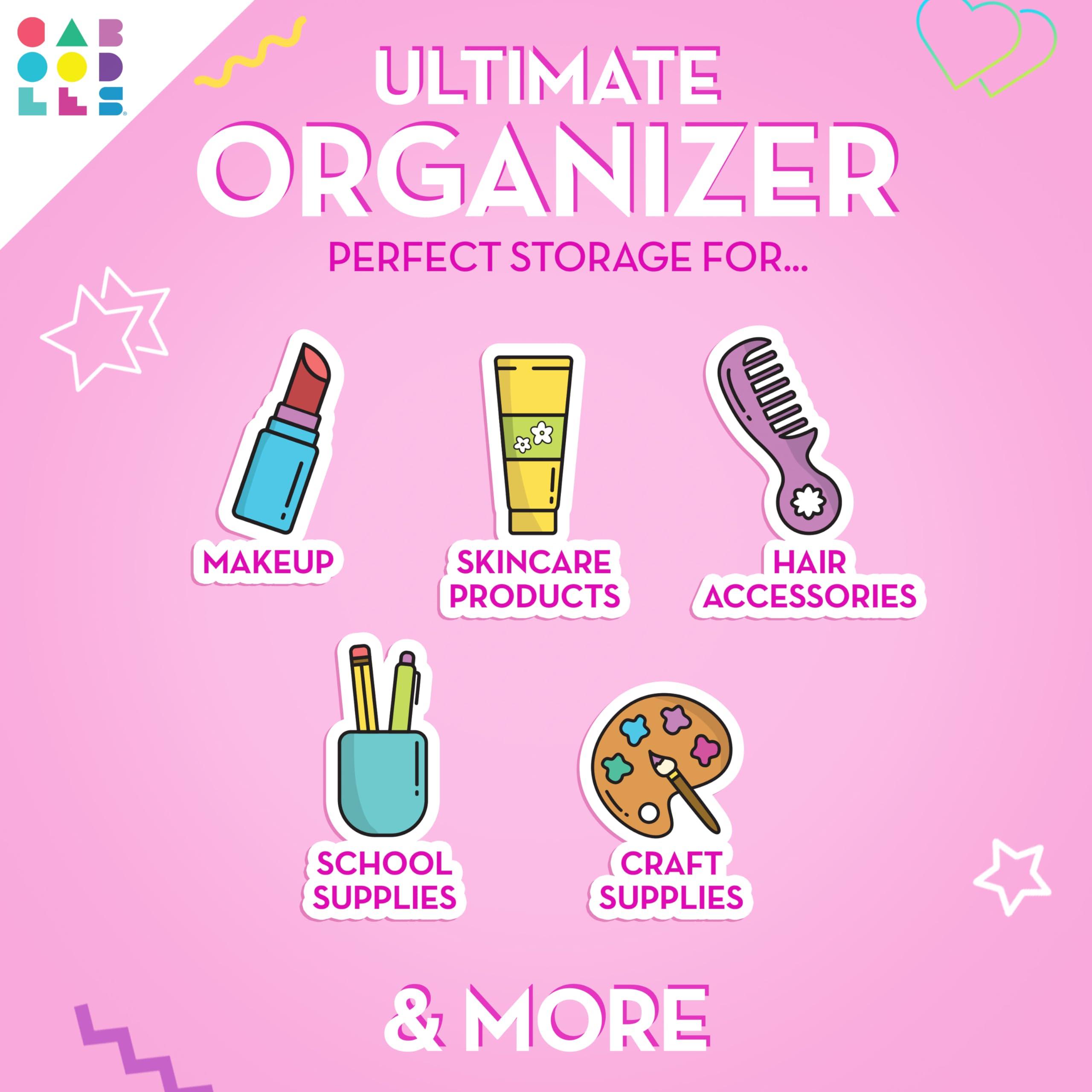 Caboodles Caboodles Twilight Disco - On-the-go Girl Costmetic Organizer Make-up & Accessory Carry Case, Pink Sparkle