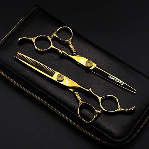 ZZYY Hair Cutting Scissors, Japanese hairdressing scissors professional golden hairdressing scissors big bearing screw hair cutting thinning scissors unisex hairdressing hairdressing scissors BY ZZYY