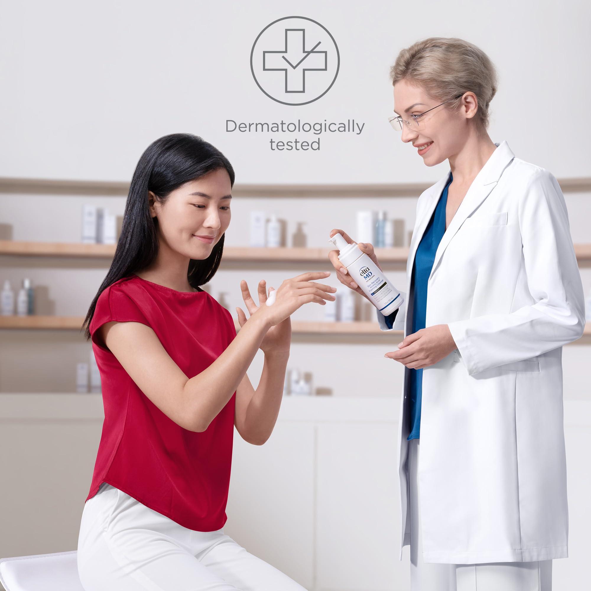 EltaMD EltaMD Skin Recovery Amino Acid Foaming Facial Cleanser, Gentle Face Cleanser for Sensitive Skin, 1.0 Fl Oz