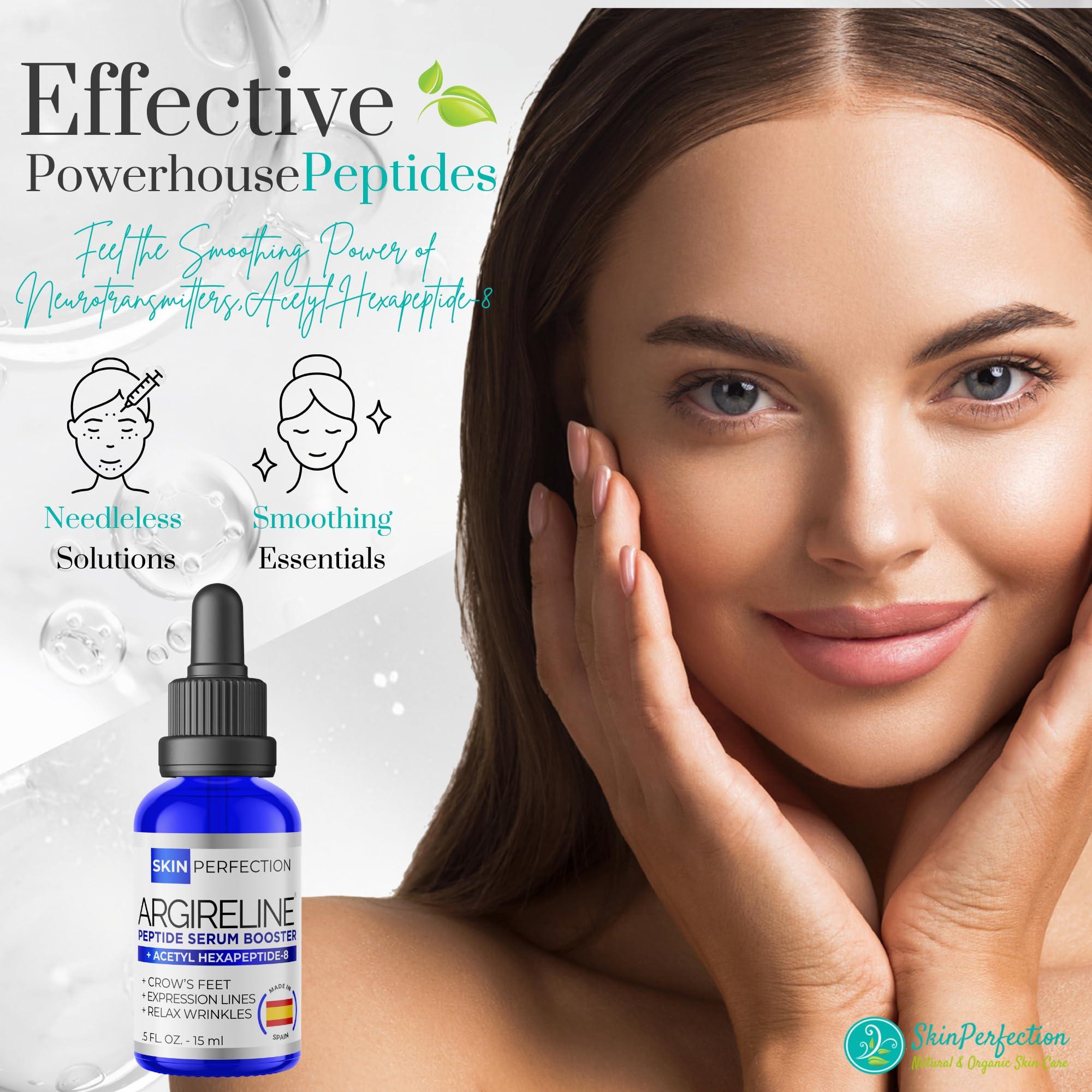 Skin Perfection Skin Perfection Argireline Serum - Peptides Serum for Face with Acetyl Hexapeptide-8 for Fine Lines & Wrinkles - Diy Anti Aging Argireline Booster Solution Mix with Any Skincare Products 0.5oz