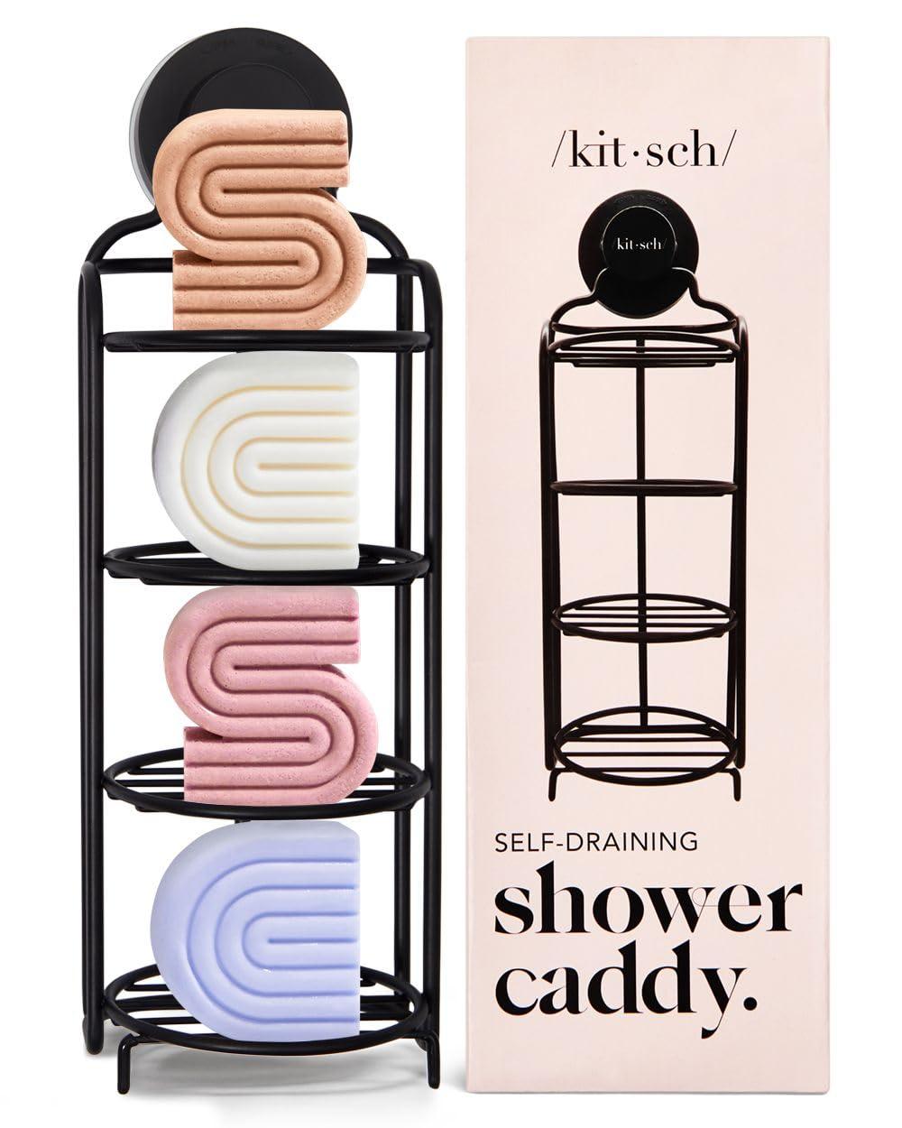 Kitsch Kitsch Rice Shampoo Bar, Rice Conditioner Bar and Self Draining Shower Caddy with Discount