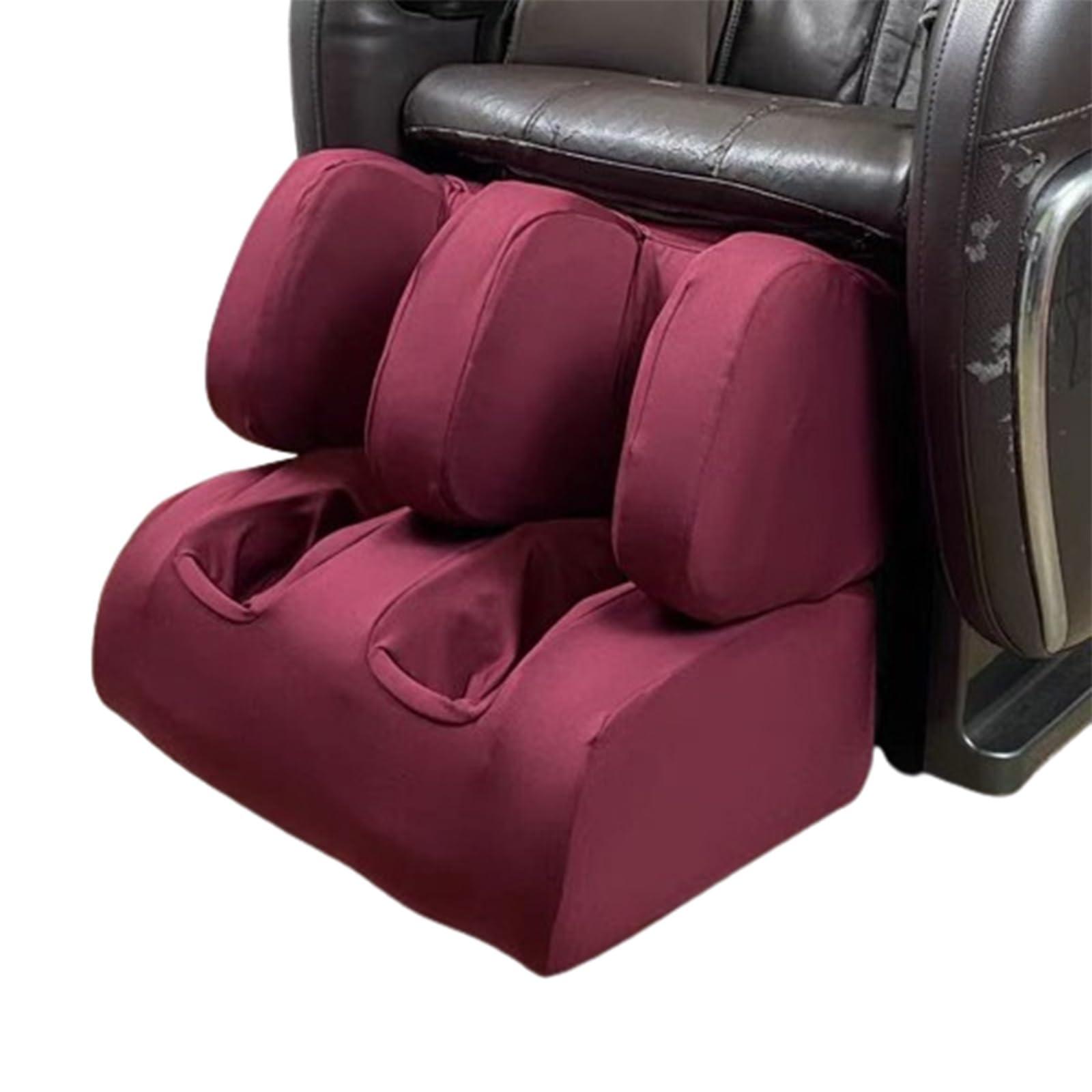 MKKBOB MKKBOB Full Body Shiatsu Massage Chair Cover,Massage Chair Covers Dust Protection Pet Protector Zero Gravity Chair Covers Fitted Massage Chair Recliner Slip Cover(Claret,Leg Foot Covers)