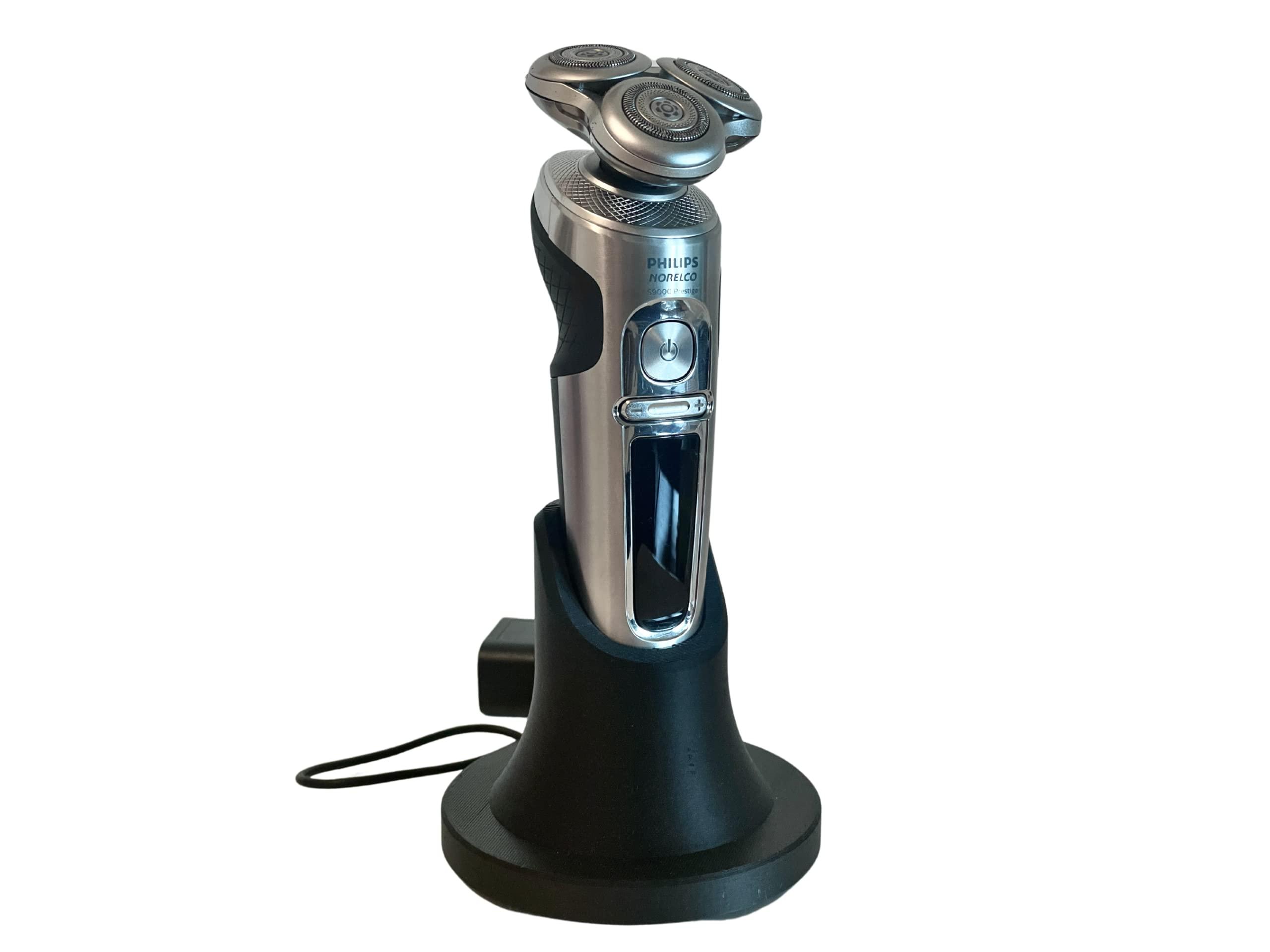 HOYT DESIGN HOYT DESIGN, Charger Stand, Compatible with Philips Norelco S9000 Prestige SP98xx, Base, Cradle, Matte Black (Shaver and Power Cord NOT Included)