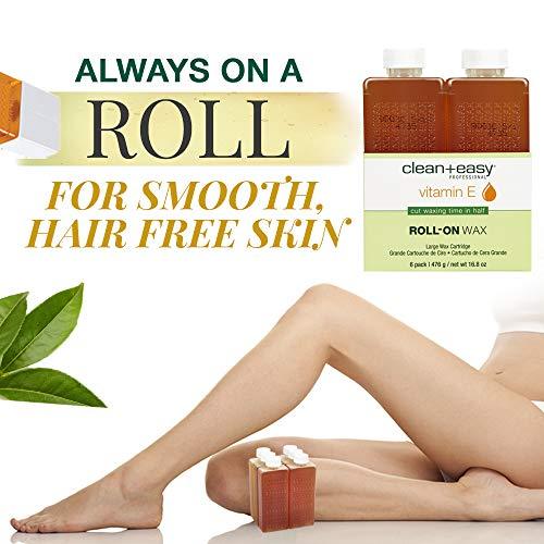 Clean + Easy Clean & Easy Vit E Roll-On Wax 6-pack Large Vitamin E, Net Wt. 16.8 oz