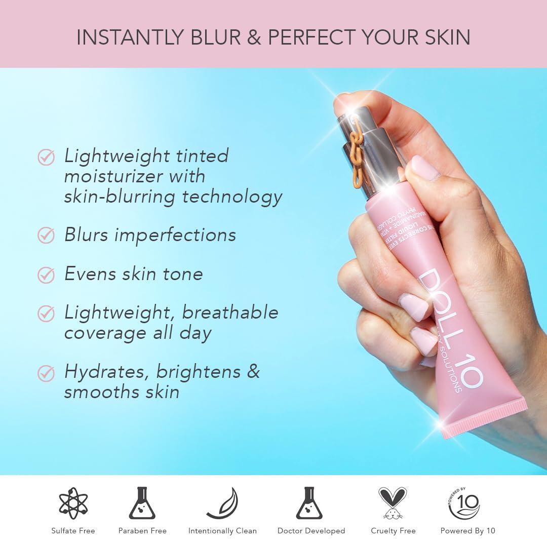 DOLL 10 NO. Doll 10 TCE Liquid Filter - Covers, Blurs, and Brightens (Deep)