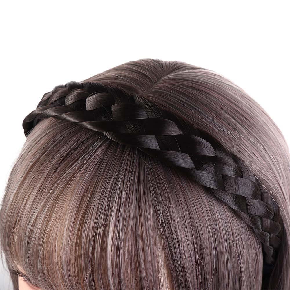 Kopida Kopida Ponytail Braided Hair Headband Hair Hoop Hair Accessories, Braided Headband Chunky Wide Hairband