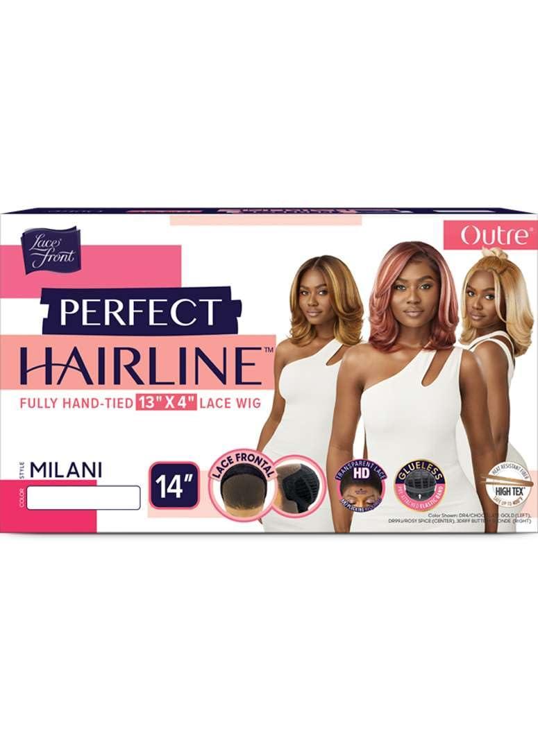 Outre Outre Lace Front Wig - Perfect Hair Line 13X4 - Milani (HAVANA BROWN)