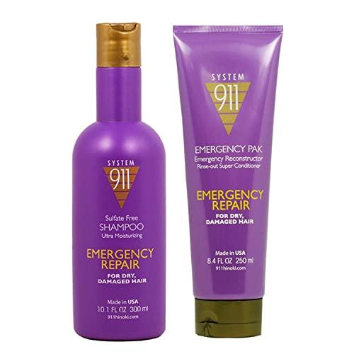 Hayashi Hayashi System 911 Shampoo 10.1oz & Emergency Pak 8.4oz"Set"