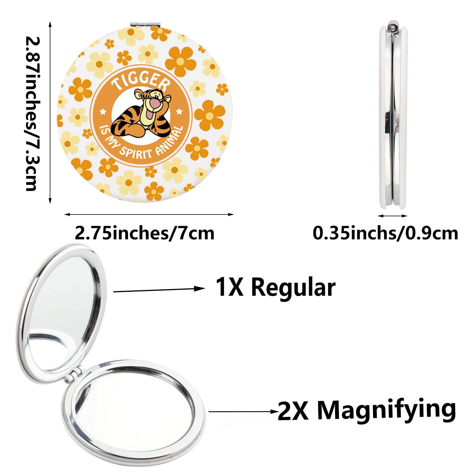 SEIRAA SEIRAA Tigger Pocket Mirror Tigger Gifts Tigger Compact Mirror Tigger is My Spirit Animal Tigger Merchandise (Tiger)