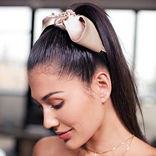 SLIP Slip Silk Ribbon & Scrunchie Set, Black Leopard