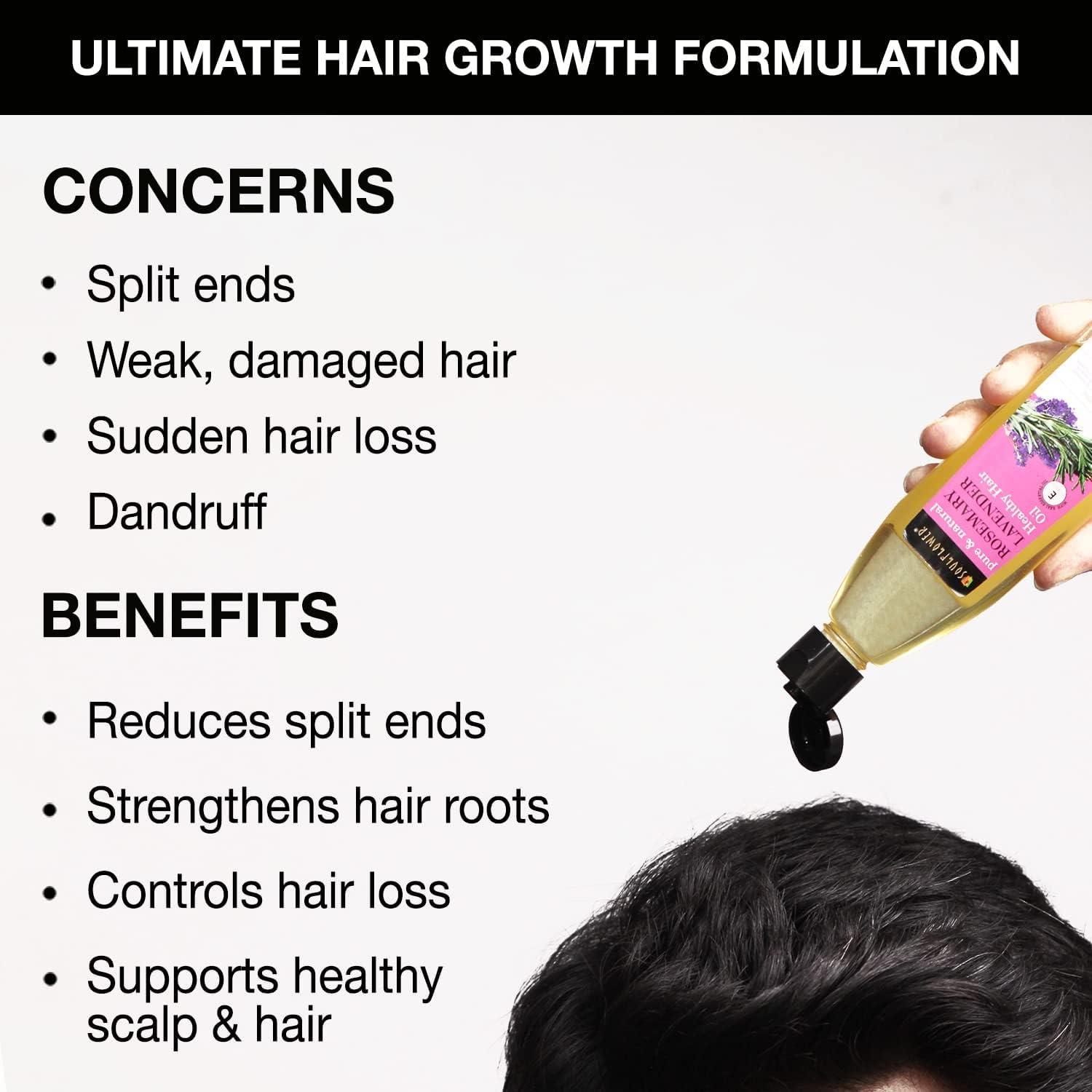 Generic Generic Rosemary Lavender Hair Oil For Healthy Hair, Scalp Nourishment, Hair Growth - 100% Pure & Natural Undiluted Cold Pressed Oil, 120Ml