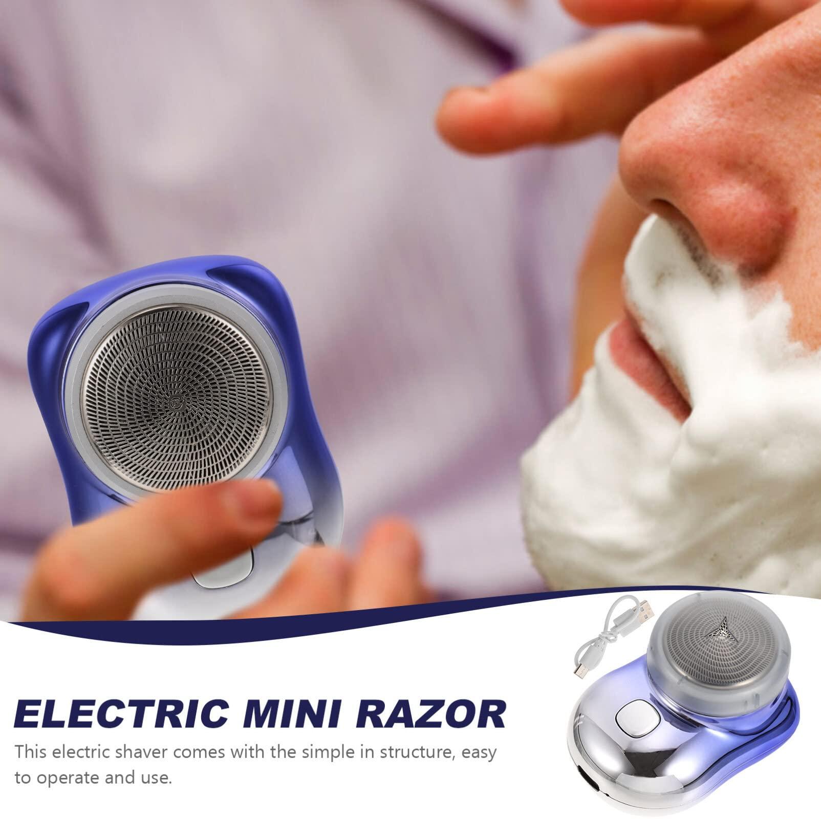 FOMIYES FOMIYES Electric Shaver Foil Shaver Electric Head Shaver Usb Rechargeable Razor Mens Beard Shavers Pocket Shaver Rotary Shaver Convenient Electric Razor Man Abs Electroplating Mini Tool