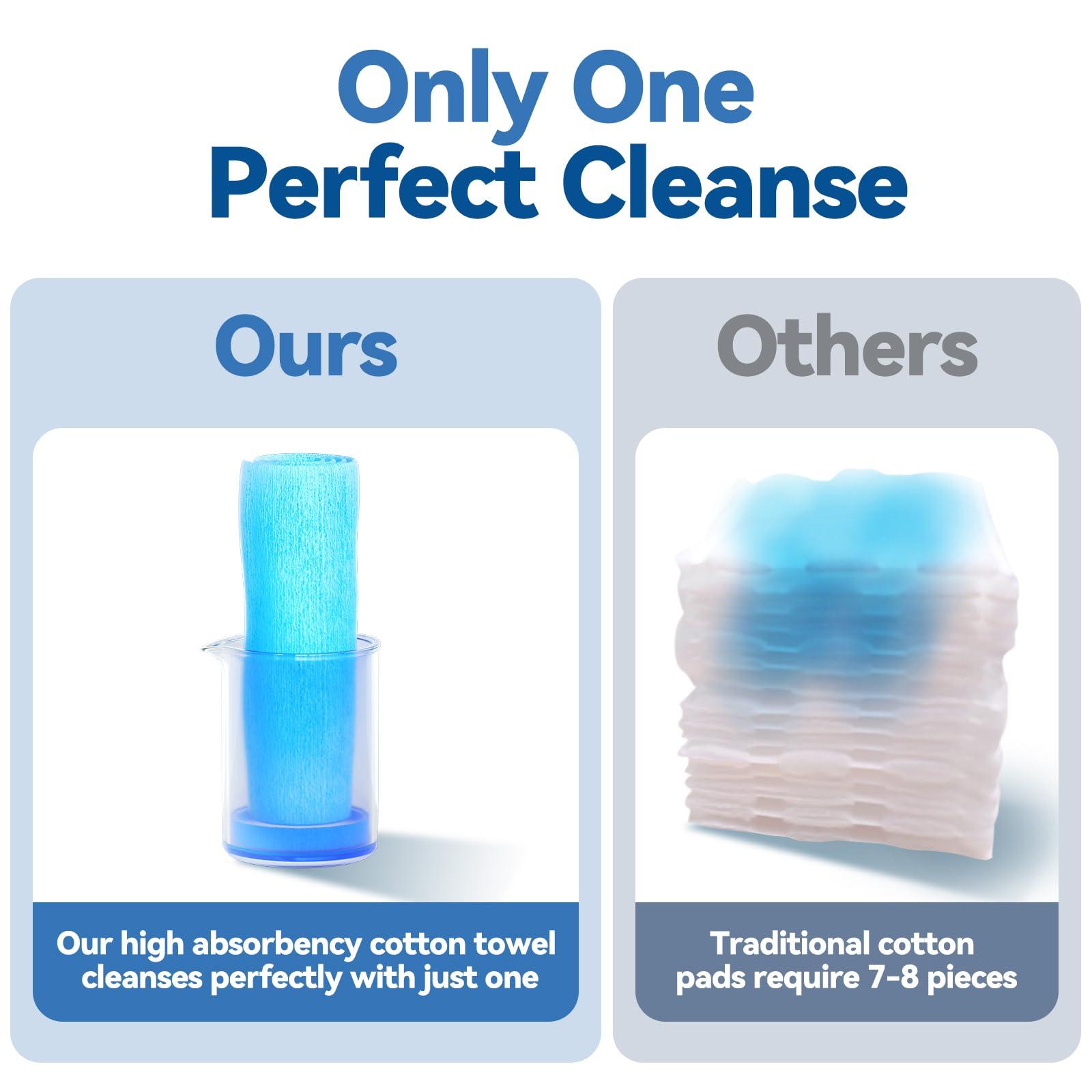 Winner Winner Soft Face Towels, Upgraded Thicker 100% USA Cotton Dry Wipes, Unscented and Gentle on Sensitive Skin, Disposable Makeup Remover and Facial Towelettes (240 Count, Pack of 3)