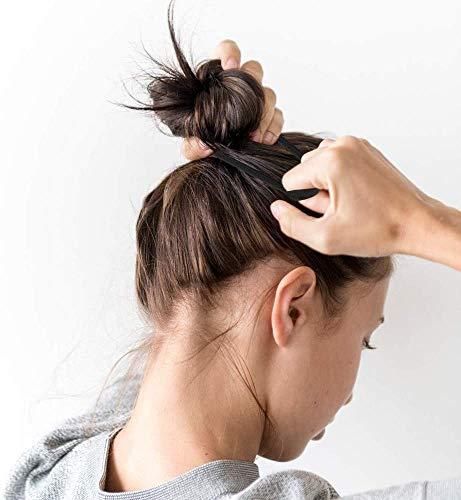 AnHua AnHua 10 Pcs Seamless Hair Bands Black Hair Bobbles Elastic Hairbands Seamless Hair Bands Fabric Ponytail Holder Tie Bands