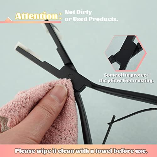 SPEEDWOX SPEEDWOX Tape In Hair Extensions Pliers 8 Inches Sealing Clamp Pliers Hair Sealing Pliers Human Hair Extensions Styling Tool Hair Extension For Salon Professional Installation