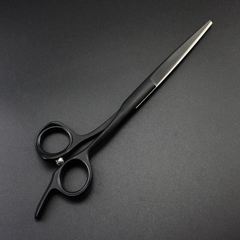 SKipdr Barber Scissors Hair Cutting Scissors, 6 Inch Professional 440 Steel Black Hair Scissors Cutting Barber Haircut Scissor Shears Hairdressing Scissors