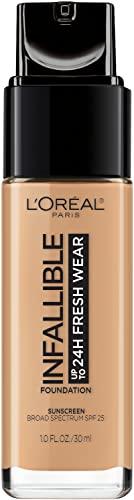 L’Oréal Paris L'Oreal Paris Makeup Infallible Up to 24 Hour Fresh Wear Foundation, Radiant Sand, 1 fl; Ounce (Pack of 2)