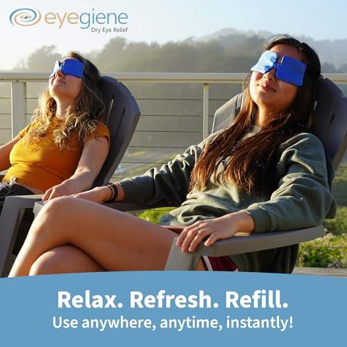 Eyedetec Medical, Inc. EyeGiene Refill - Insta-Warming Wafers for Self Heating Eye Mask Warm Compress for Eyes, Multi-Use Heat Treatment for Dryness, Styes, Blepharitis, Portable Heated Eye Mask for Dry Eyes, 30 Pairs