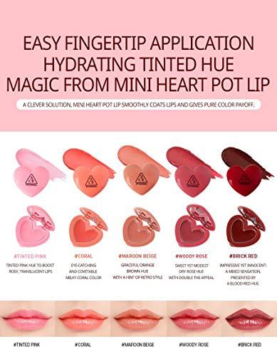 3CE [3CE] HEART POT LIP #MAROON BEIGE Graceful orange brown hue with a hint of retro style