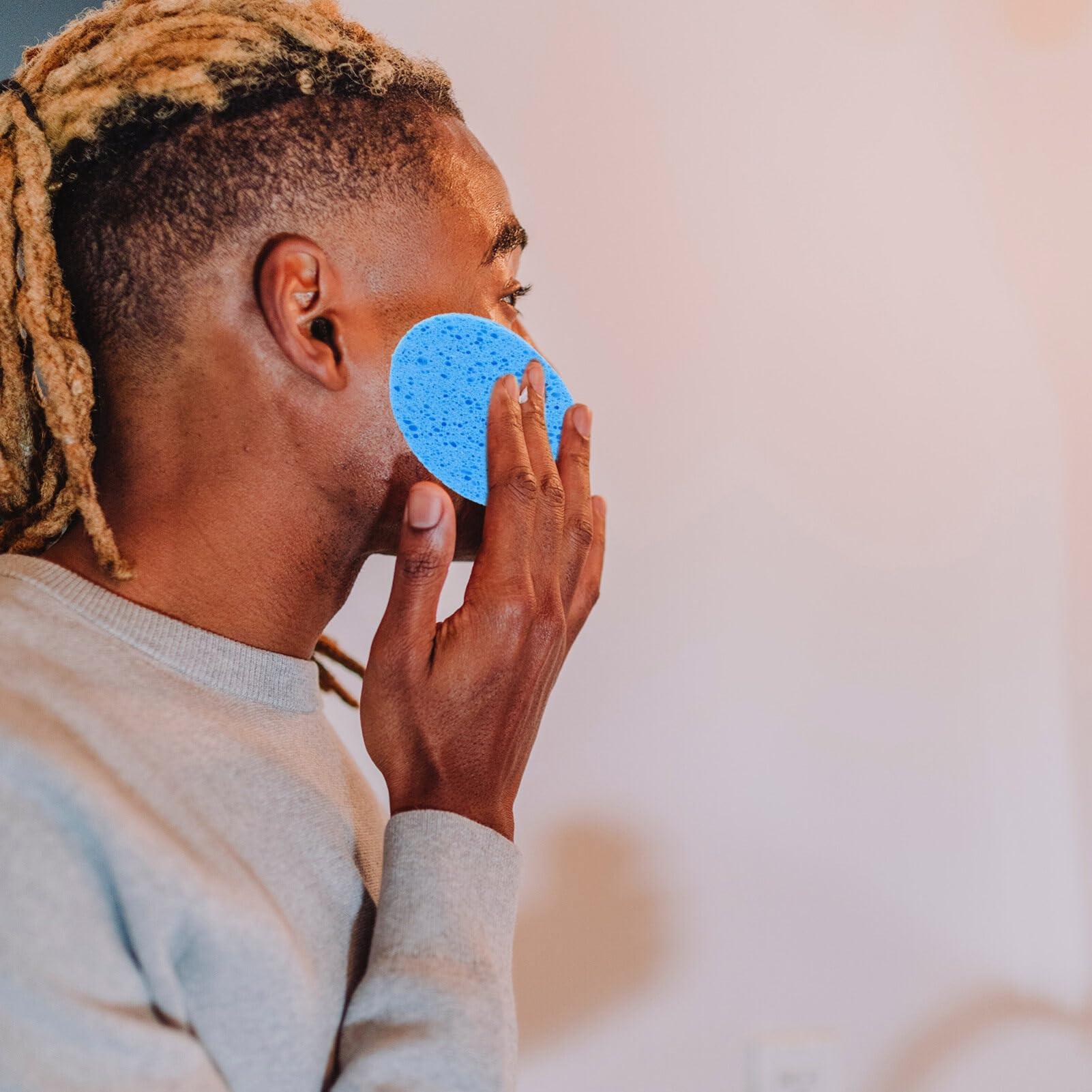 Cabilock Cabilock Facial Sponge Round Face Cleansing Sponge 12Pcs Makeup Remover Pads Cleaning Wipes for Exfoliating Mask