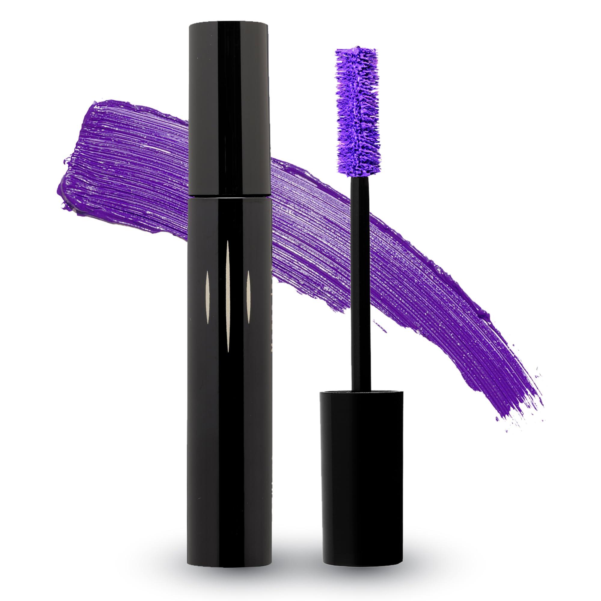 RADIANT PROFESSIONAL MAKE UP / HELLENICA Radiant Professional Lengthening Mascara Fiber Lash Mascara For Extreme Length & Volume Natural Wax Formula, Cruelty-Free Mascara Smudge-Proof Silicone Brush - (0.43 oz) (03 AMETHYST)