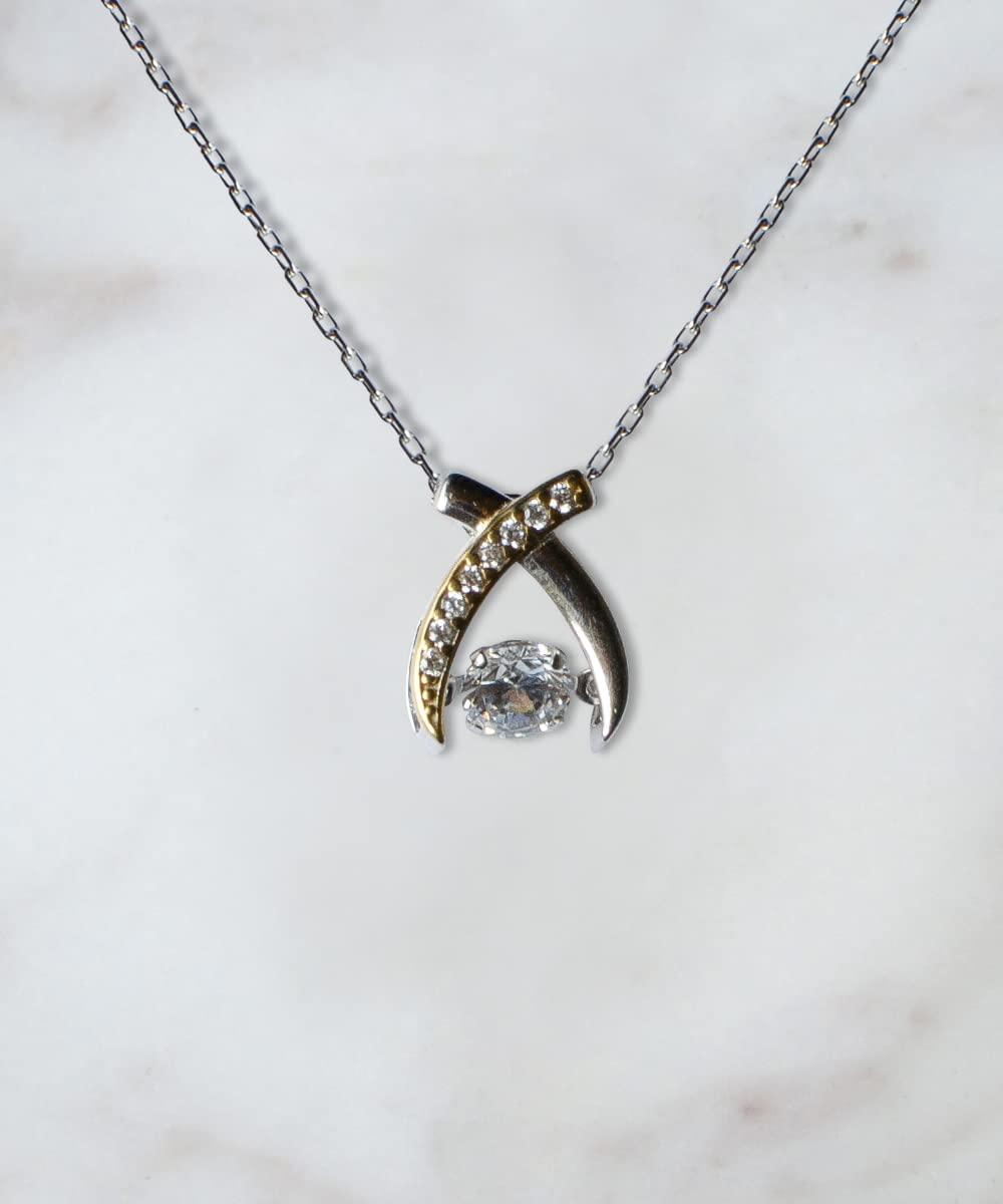 Generic Wishbone Dancing Necklace Luxury Box - Gigi Gift, Gigi Gifts from Grandkids, Valentine\'s Day Gift for Gigi, Necklace for Gigi