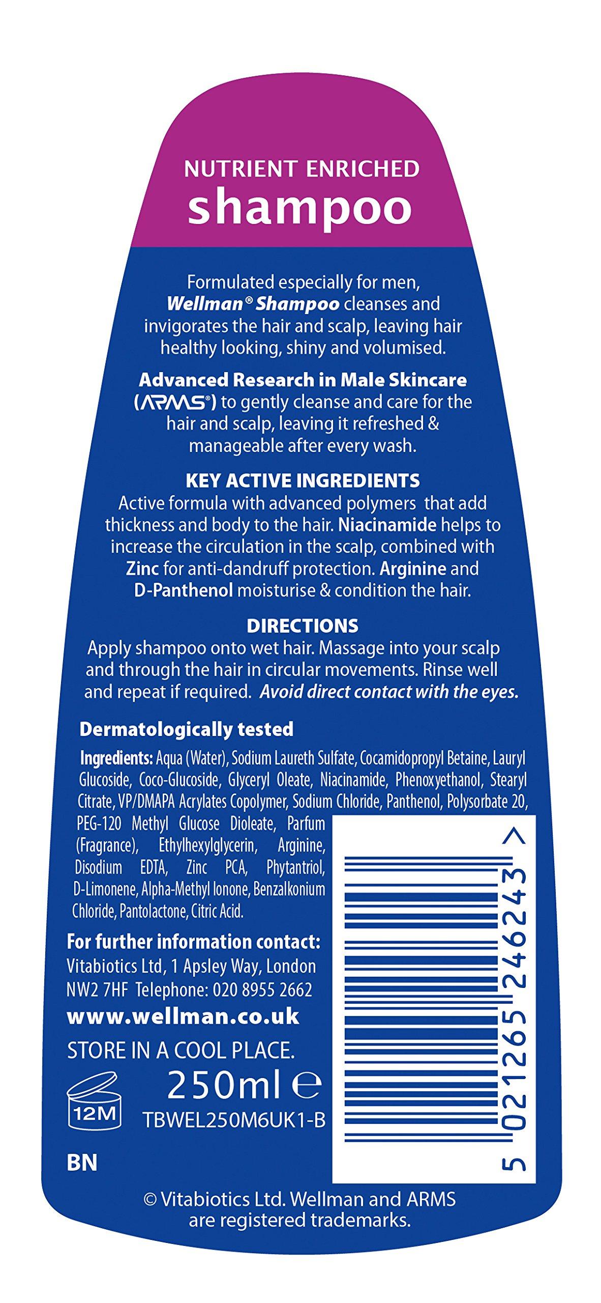 Vitabiotics Vitabiotics Wellman Shampoo - 250 ml