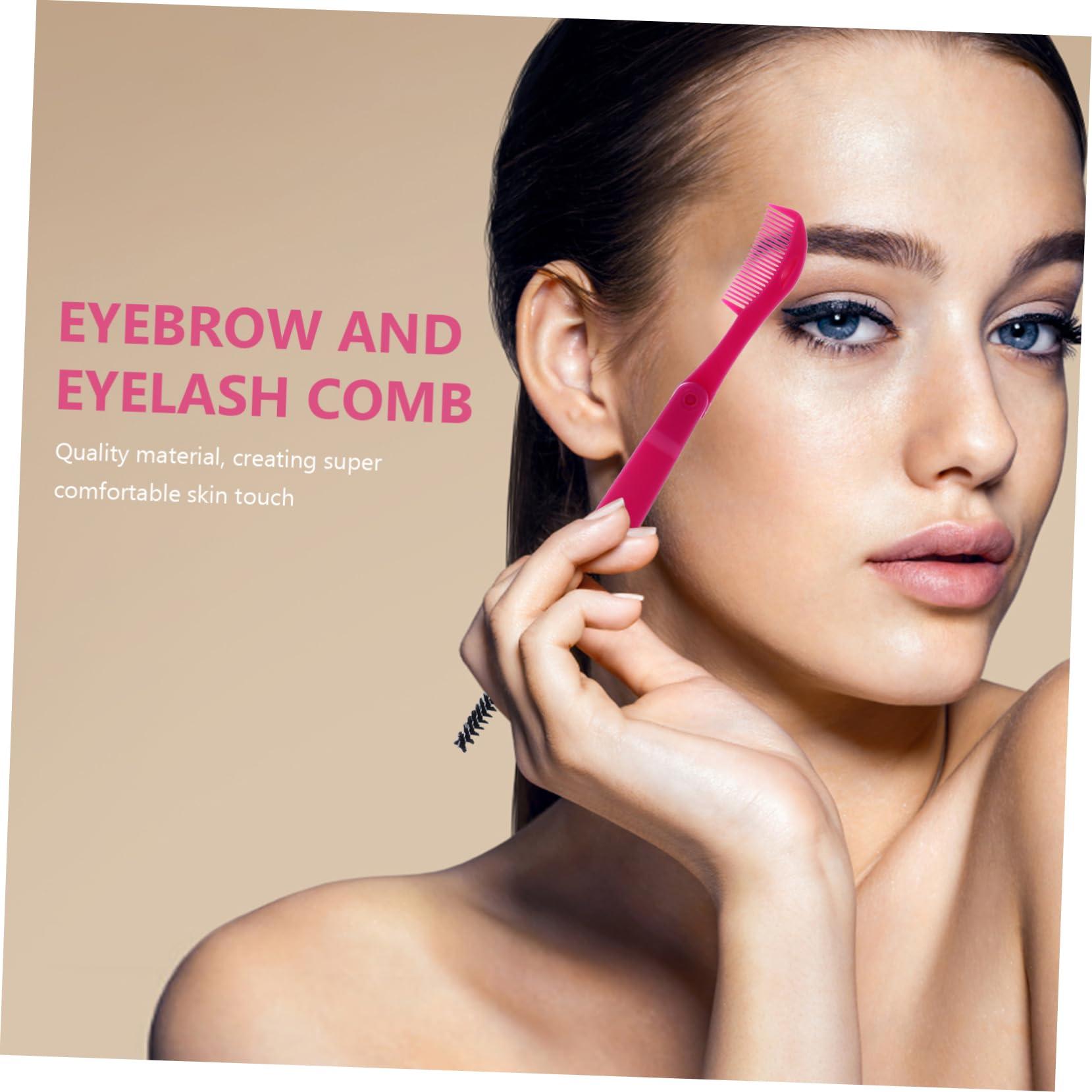 Didiseaon Didiseaon 18 Pcs Collapsible Eyelash Comb Mascara Comb Brush Eye Mascara Eyelash Separator Eyelash Mascara Folding Eyelash Comb Eyebrow Shaper Eyelash Brush Makeup Grooming Tool Plastic