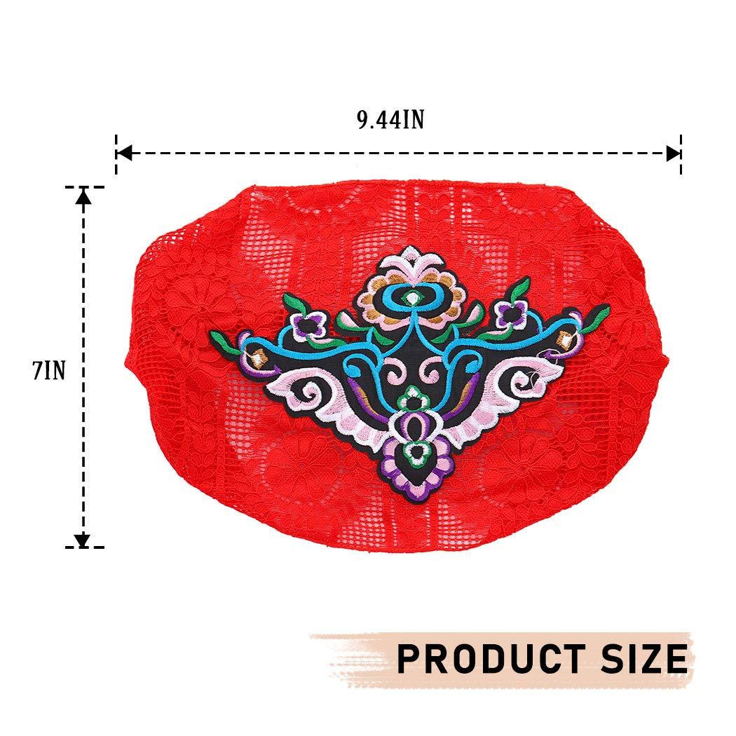 Catery Catery Boho Headbands Black Lace Head Wraps Wide Headband Stretch Turban Headband Vintage Hair Scarf Head Scarf Hair Accessories for Women and Girls