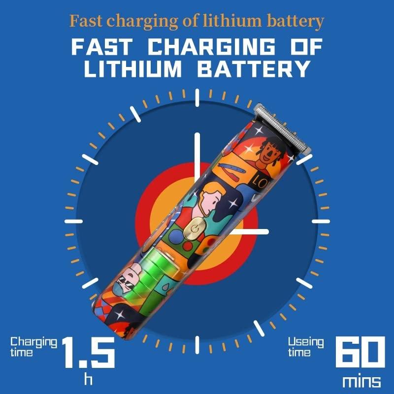 OPLLER OPLLER Hair Clippers,Beard Trimmer for Men, Cordless Graffiti Trimmer Men Zero Gapped Professional Hair Clipper Scrawl Finish Hair Cutting Machine