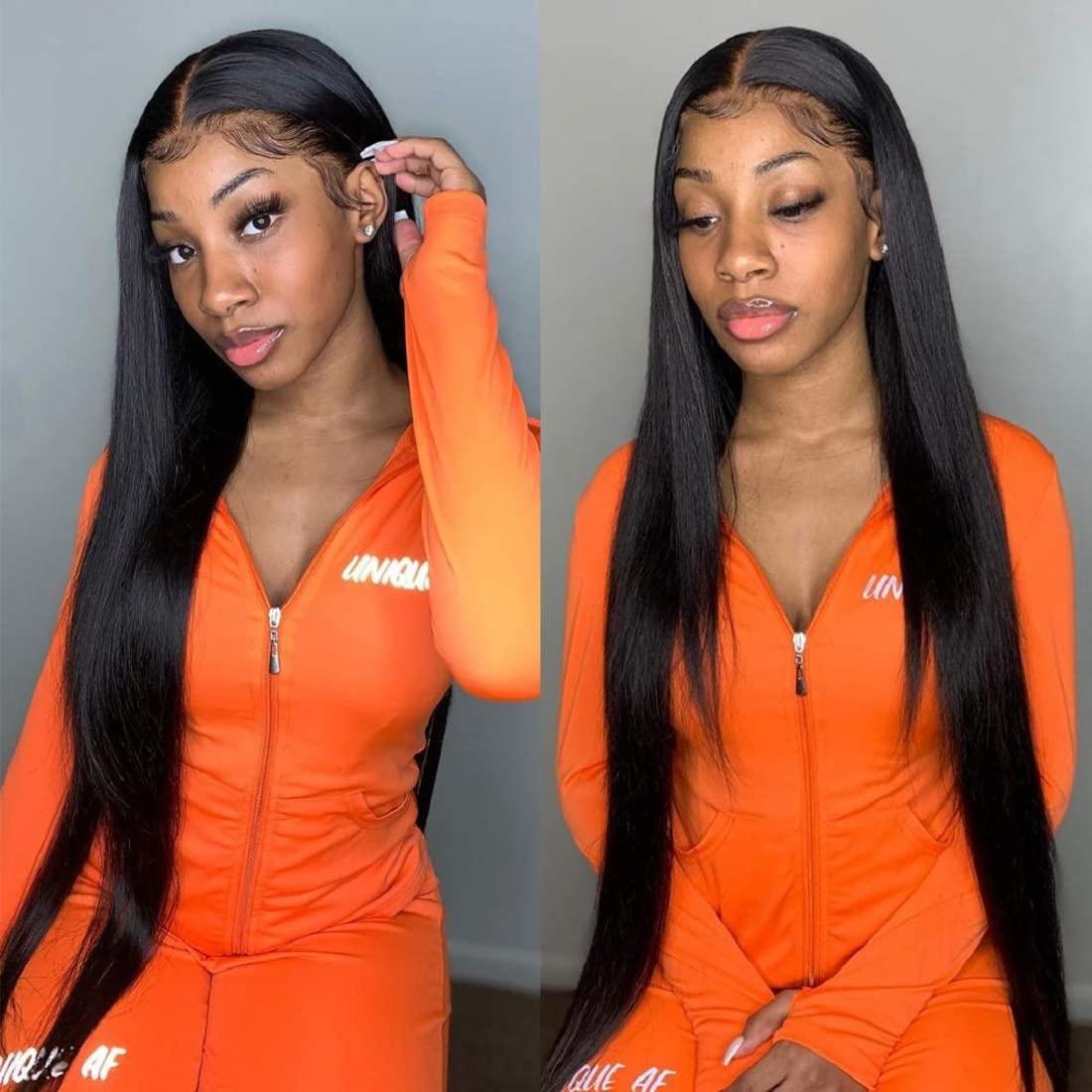 HeioWuio Brazilian Bundles Straight 8A Grade 100% Unprocessed Straight Human Hair 3 Bundle 26 26 26 Inch Brazilian Remy Hair Weave Human Hair Weaves For Women